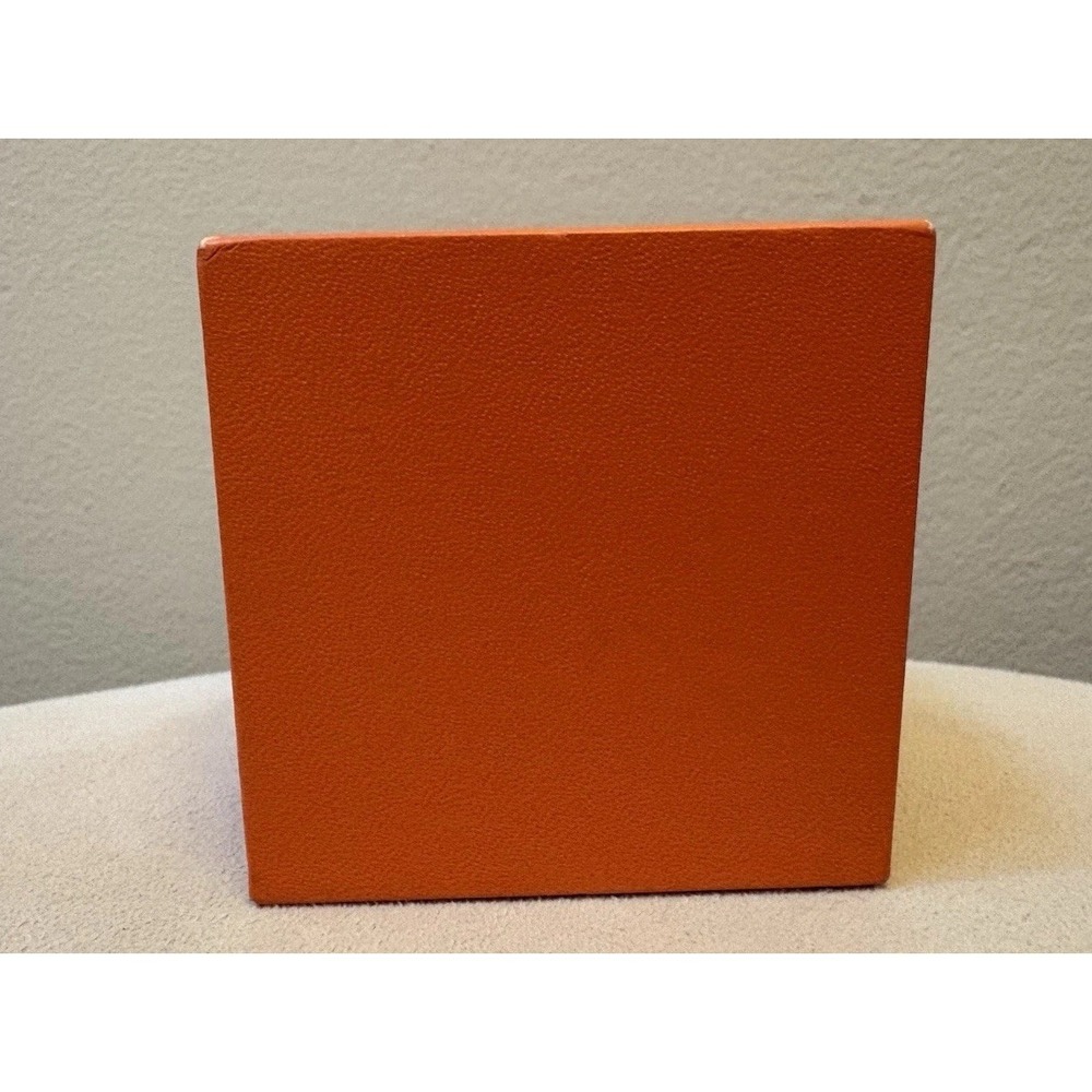 HERMES‎  Heavy Luxury Modern Ring Jewelry Display Box 2.5"x2.5"x2.25". - Picture 4 of 7